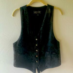Karen Kane black dress vest size medium